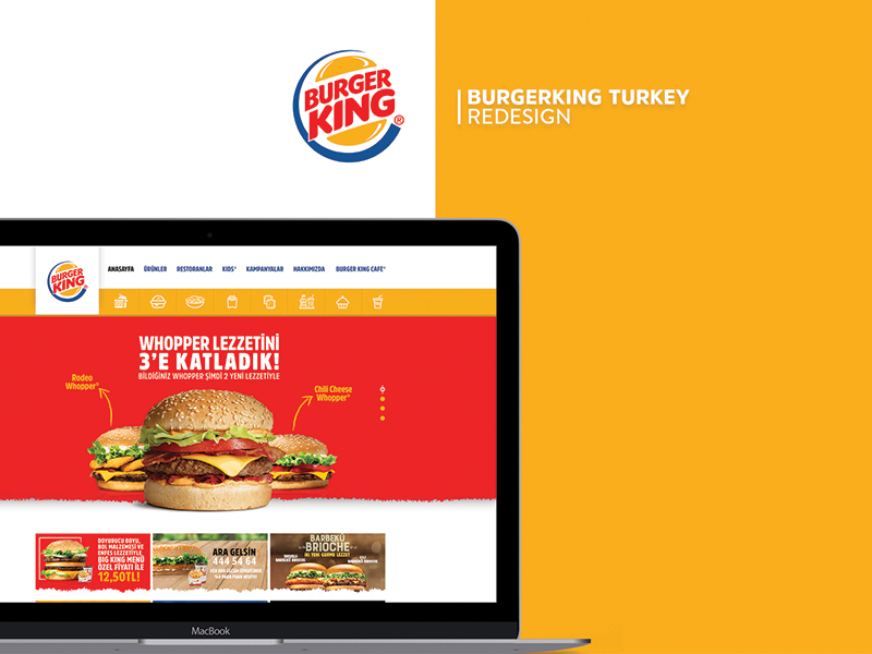 Burger King Redesign design interface ui redesign site burgerking