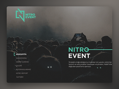 NitroEvent Site Design design interface ui website