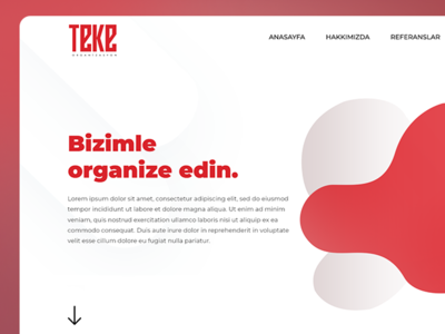 Teke Organization inteface organization photoshop ui web design