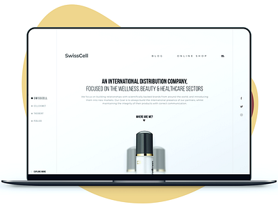 Swisscell UK - Landing Page design flat landing photoshop sketch swiss ui user interface web design