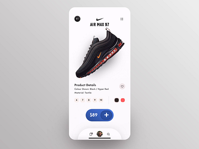 Nike Air - Concept Shopping air animation app application concept design mobile nike shoes shop shopping ui ux