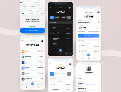 Digilirapay - Crypto Wallet App Design app banking bitcoin bitcoin wallet blockchain coin crypto wallet cryptocurrency design exchange finance flat interface mobile money payment sketch ui ux wallet