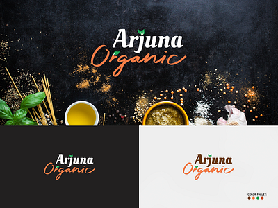 Arjuna Organic | Logo brand and identity logo logo a day script logo