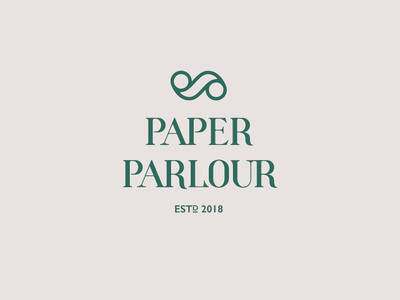 Paper Parlour | Logo brand identity branding custom typeface design icon logo logo design paper typography