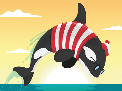 Free Wally free illustration killer whale poster waldo wally willy
