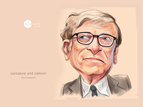 Bill Gates Cartoon designs, themes, templates and downloadable graphic