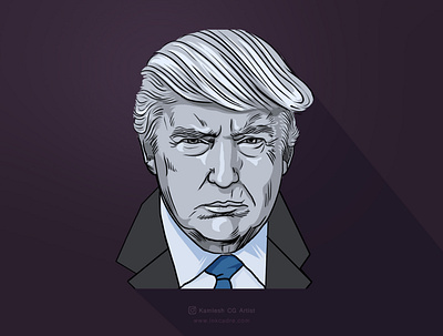 Donald Trump Cartoon art branding cartoon illustration comic art fine art illustration logo design sketching