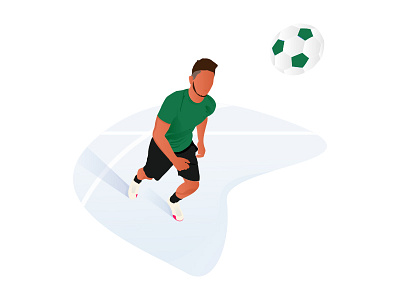 Footballer illustration