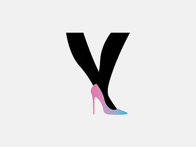 V+shoes illustration logo