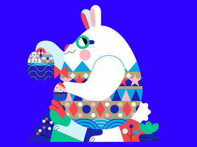 EASTE EGG character design easter easter egg easter rabbit illustration ilustración jhonny núñez vector