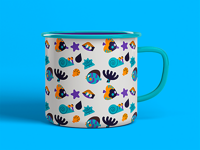 Social Bandage Enamel Mug enamel ill illustration ilustración jhonny núñez mug social bandage