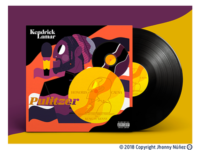 PULITZER by Kendrick Lamar artistiondribbble cover design diseño graphic gráfico hiphop illustration ilustración lp product