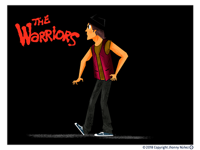 COWBOY character design fan art illustration movie the warriors