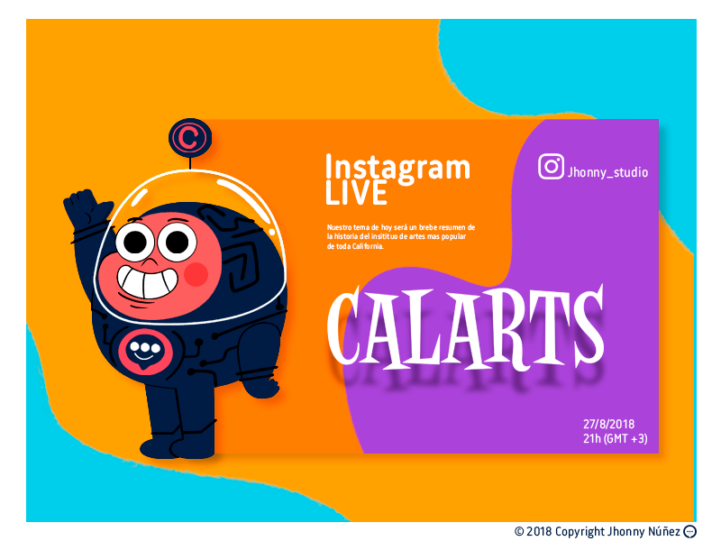 INSTAGRAM LIVE calarts character design illustration instagram live mastícalas streaming ui ux