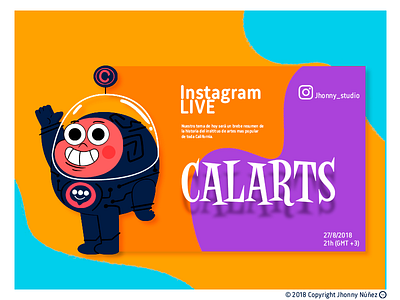 INSTAGRAM LIVE calarts character design illustration instagram live mastícalas streaming ui ux
