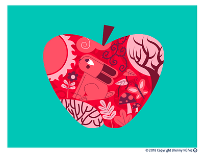 APPLE animation design diseño apple flat illustration ilustración jhonny núñez prop vector