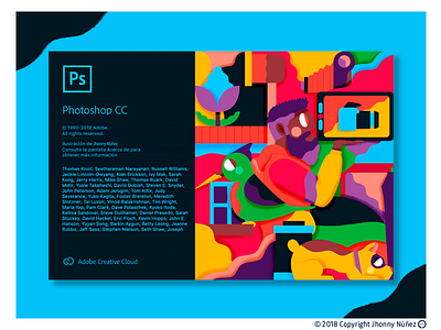 ADOBE Ps CC adobe color palette creative cloud design flat illustration ilustración jhonny núñez photoshop vector