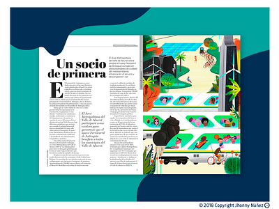 REVISTA SEMANA editorial illustration ilustración jhonny núñez magazine