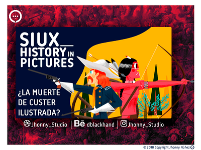 YOUTUBE - SIUX HISTORY IN PICTURES illustration ilustración jhonny núñez tittlecard youtube