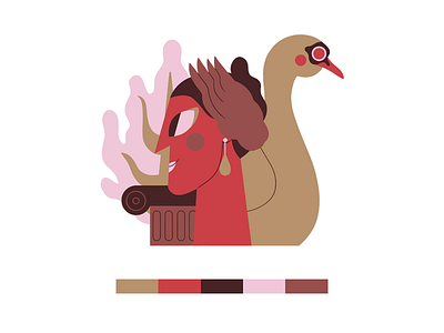 PANTOENERO 19 character design color palette flat illustration ilustración jhonny núñez pantoenero2019 vector