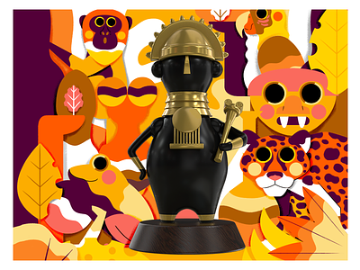 BUPO SIPA art toy ceramic ceramica colombia illustration ilustración jhonny núñez precolombino