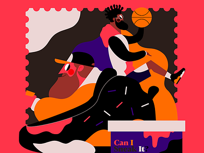 CAN I SNEAK IT? art by friends basketball canada colombia color color palette dribbble flat flat design flat illustration france illustration ilustración jhonny núñez sneaker street art under pressure festival vector