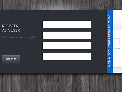 Login Screen login register