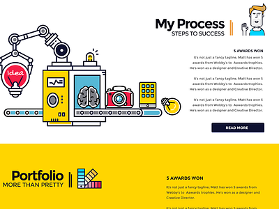 Portfolio Redesign - Section 4 flat flat line portfolio