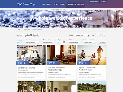 Travel Category Page