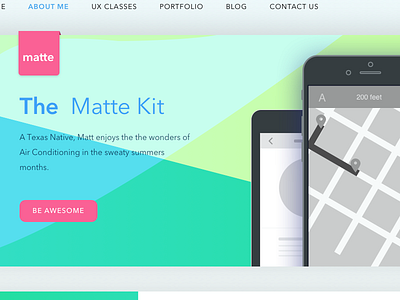 Completion of the Colorful Matte UX design template