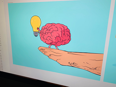 brainMatters droppin it like it’s... blue brain character ideas illustration innovation thinking