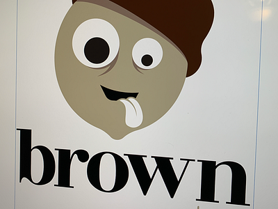 Funny and Punny Branding brown character funny nut punny
