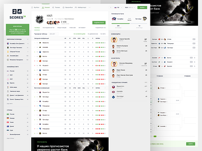 Scores24: Hockey tournament page