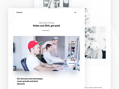 Flatstudio: Hiring page