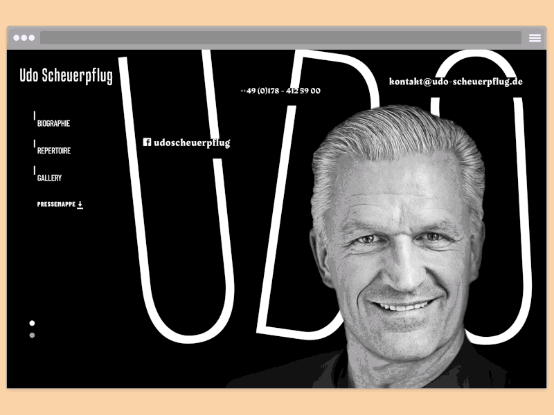 Udo Mood branding interaction landing page music typogaphy ui web design website website concept website design