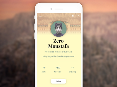 Daily UI #006 - User Profile dailyui ios profile sketch some ui ux