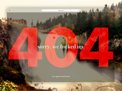 Daily UI #008 - 404 page 404 challenge dailyui error twinpeaks web