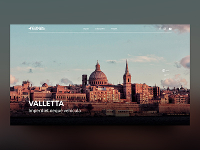 Visit Malta creative design daily inspiration design design inspiration landing page ui uidesign userinterface webdeisgn