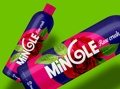 MINGLE rose crush branding design packaging design