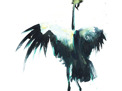 Bird Creature Thing bird painting watercolour wings