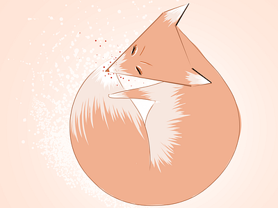 The Hungry Fox (www.askmetodraw.com) doodle draw drawing fox hungry illustrate photoshop pink