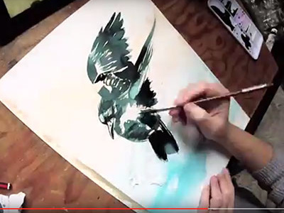 Crow Video (WIP) demo gopro learn painting video watch youtube