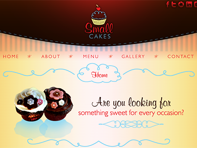 Small Cakes Website cakes small website