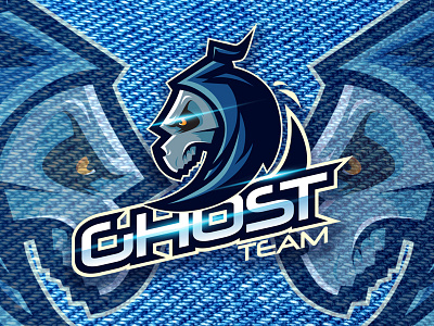 Ghost Team esport gaming logo mascot sport team