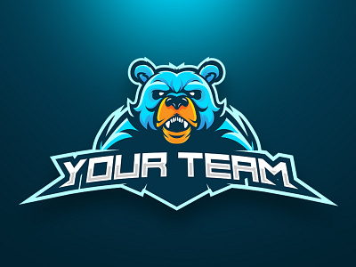 Bear ESport Logo Mascot