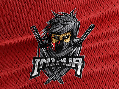 INinja design esport gaming graphic jersey logo ninja