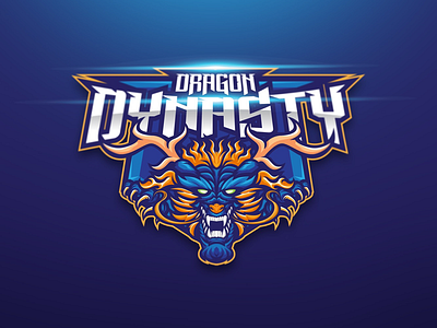 Dragon Dynasty design dragon esport logo mascot