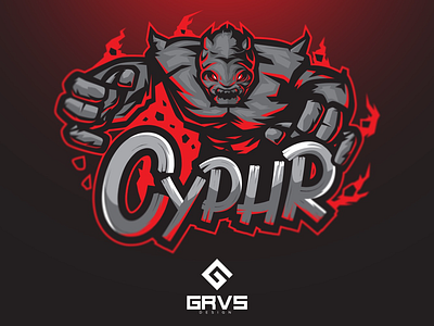 Cyphr esport team logo design esport graphic logo mascot sport vector