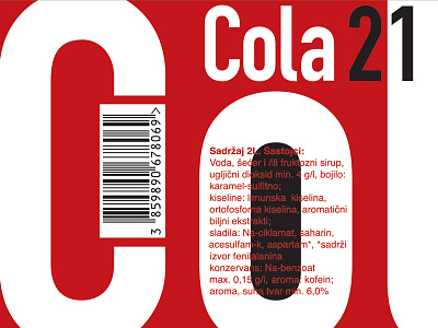 Cola 21 branding graphic design label design