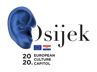 Osijek 2020. Candidate City for European capital of culture branding graphic design logo visual id